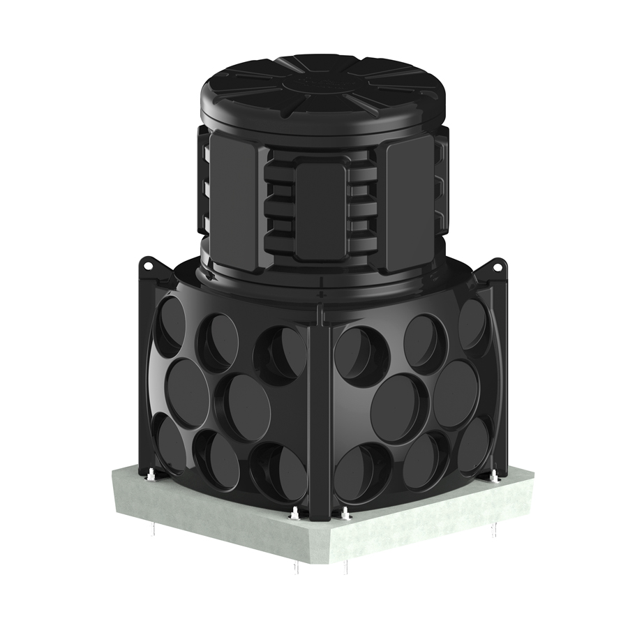 Колодец Ruwel КН 1000 H1300 с крышкой D 780 мм, с кабельными стойками